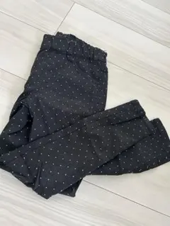 ブランシェス　黒色ドット柄長ズボンのサムネイル