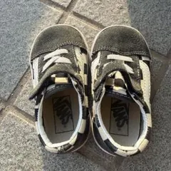 Vans チェック柄 スニーカー ベロクロ　14センチ