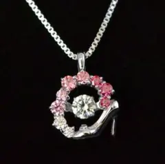 スワロフスキー　ダンシングストーン　ネックレス　シンデレラ　ハイヒール