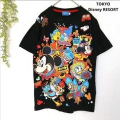 東京 ディズニーリゾート ミッキー Tシャツ S ミニー キャラクター プリント