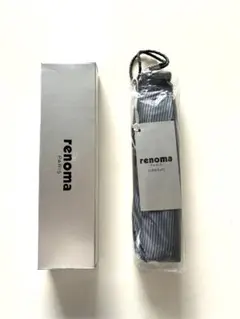renoma PARIS 折りたたみ傘 ストライプ柄