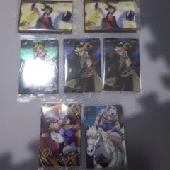 ジョジョの奇妙な冒険ウエハース　キャラクターカード 7枚セット