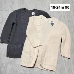 OLD NAVY　カーディガン2枚セット 18-24m 90