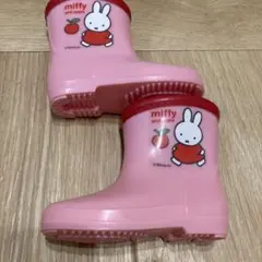 ミッフィー 長靴 ピンク りんごデザイン