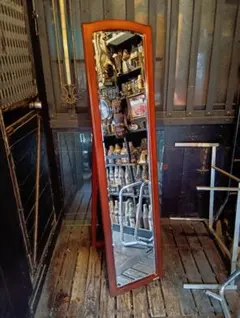 イタリア製 スタンドミラー 姿見 木製フレーム - メルカリ