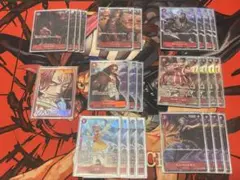 め*る様 ワンピース カード 赤 シャンクス デッキ パラレル - メルカリ
