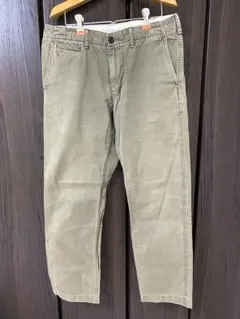 ユニクロ ヴィンテージレギュラーフィットチノ カーキ W82cm L76cm