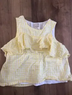 petit main フリル付きタンクトップ 110