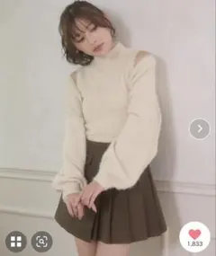 ラメシャギーボレロ&ノースリーブニットセット