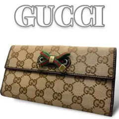 【美品】GUCCI グッチ 長財布 シェリーライン GG柄 キャンバス 楽天市場】【財布】GUCCI グッチ GGキャンバス ラウンド