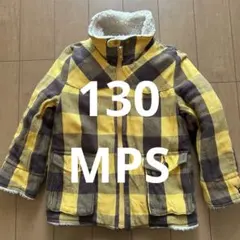 MPS チェック柄 中綿コート フリース 130