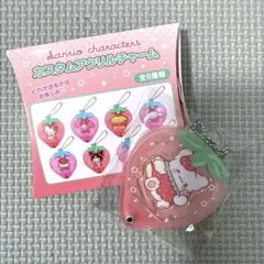 サンリオ　カスタムアクリルチャーム　はなまるおばけ　いちご