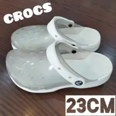 クロックス　サンダル　キッズ　23cm　男の子　女の子　クリア