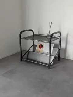 USED/パンチングメタル 2段ラック インダストリアル モダン 工業