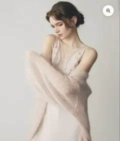 DEICY me couture 2WAYキッドモヘヤシアーニット　ベビーピンク