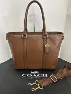 COACH フィールドトート40 ブラウン - メルカリ