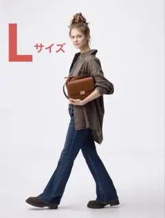 GU フレアデニムジーンズ Lサイズ BLUE