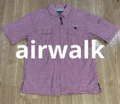 airwalk 半袖　ジップアップ　シャツ　チェックのサムネイル