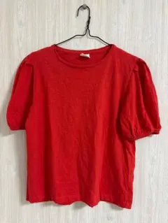 ZARA パフスリーブ Tシャツ 13-14歳 レッド