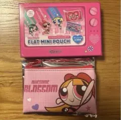 パワーパフガールズ　フラットミニポーチ ブロッサム