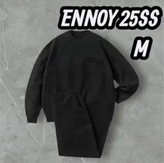 【新品】25ss ENNOY Crew Sweat Set Up BLACK
