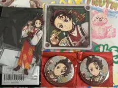 鬼滅の刃 干支　午年　竈門炭治郎アクリルスタンド　缶バッジコースター 4点セット