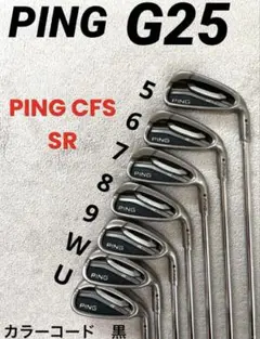 【ピン】LW付 G25アイアンセット8本 CFS S ピン】LW付 G25アイアンセット8本 CFS S - メルカリ