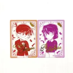 名探偵コナンプラザ 特典 箔押しクリアカード 江戸川コナン＆灰原哀セット
