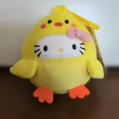 韓国限定 ハローキティ ひよこ ぬいぐるみ キーホルダーのサムネイル