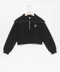 【美品】mezzo piano Juniorハーフジップセーラー長袖Tシャツ L