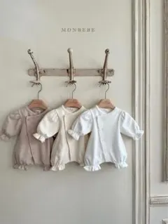 韓国子供服 monbebe ロンパース 新生児着 退院着のサムネイル