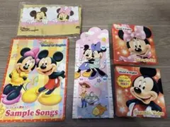 【エコバッグ付】　ディズニー英語システム　サンプル　5点　絵本　DVD CD