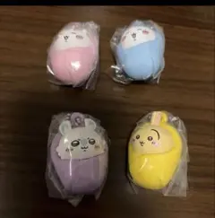 ちいかわ おくるみマスコットチャーム ハチワレ うさぎ モモンガ　【コンプ】