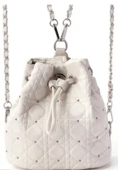 2Wayキルティングスタッズリュック[dd455]