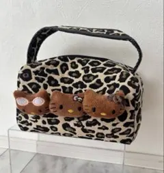 新品♡ハローキティ ヒョウ柄 ミニトートバッグ 日焼けキティ - メルカリ