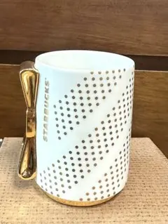 韓国スタバstarbucksスターバックスレアリボンゴールドマグカップ限定