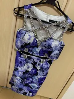 ROBEdeFLEURS Glossyミニドレス　ローブドフルールキャバ ドレス