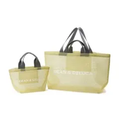 DEAN&DELUCA メッシュトートバッグ シトラスイエロー