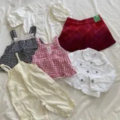 まとめ売り女の子 80~90 6点 トップス ジャケット カットソー 新品未使用