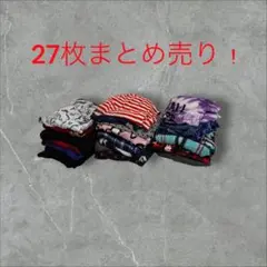 古着パジャマパンツ上着男女ミックスサイズキャラチェックワイドパンツ