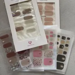 ネイルシート６枚セット　ハンド３枚フット３枚