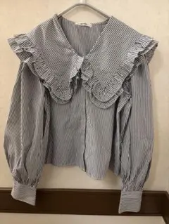 NICE CLAUP ブラウス　ビッグカラー ブラウス　ナイスクラップ