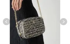 スナイデル キルティングスクエアショルダーバッグ