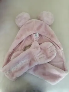 ディズニー マフラーキャップ ピンク