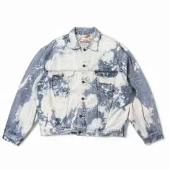 80's UNIFORM デニムジャケット　トラッカージャケット　ブリーチ加工
