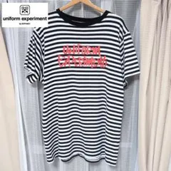 ユニフォームエクスペリメント / オーバーサイズボーダーTシャツ