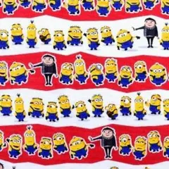 KOKKA ミニオンズフィーバー シーチング生地 はぎれ レッド 1m