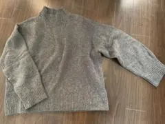 UNIQLO グレー L ハイネックニット