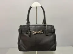 COACH コーチ トートバッグ ハンプトン レザー F08A71 ブラック - メルカリ