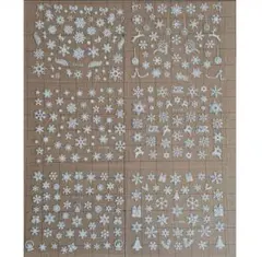 ネイルシール　雪の結晶③